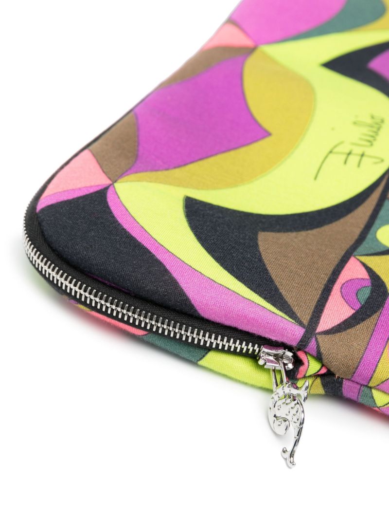 Purple Rombi Print Laptop Case