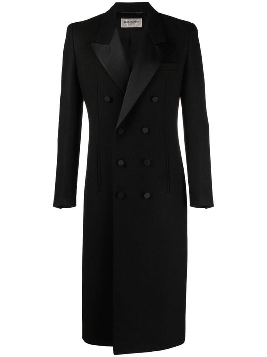 Black Double-breasted Coat