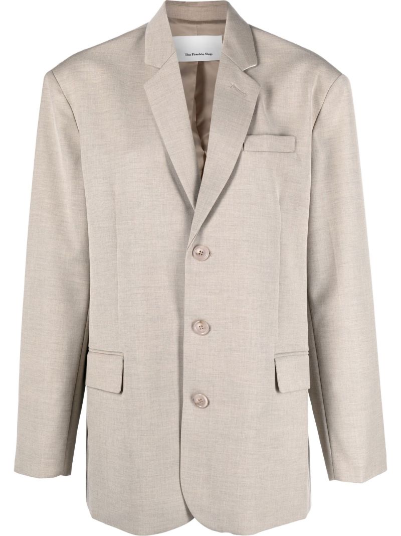 Neutral Gelso Oversized Blazer