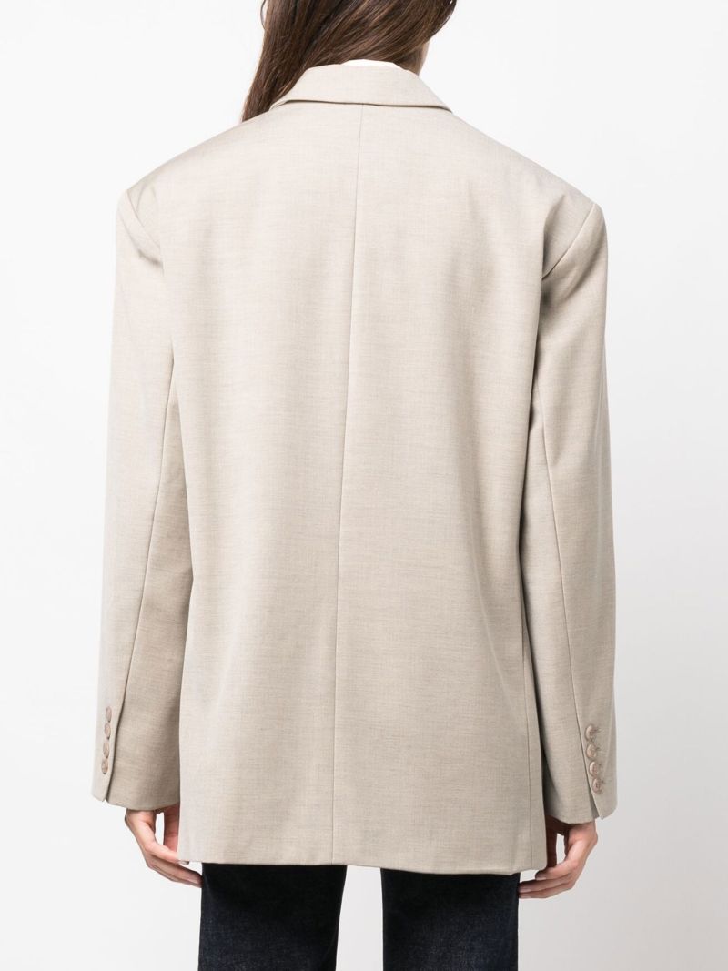 Neutral Gelso Oversized Blazer