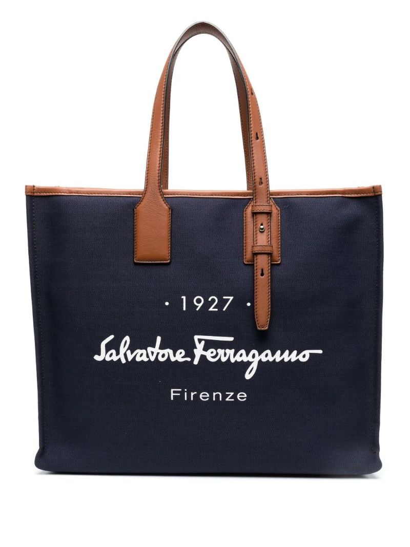 Blue 1927 Logo Canvas Tote Bag