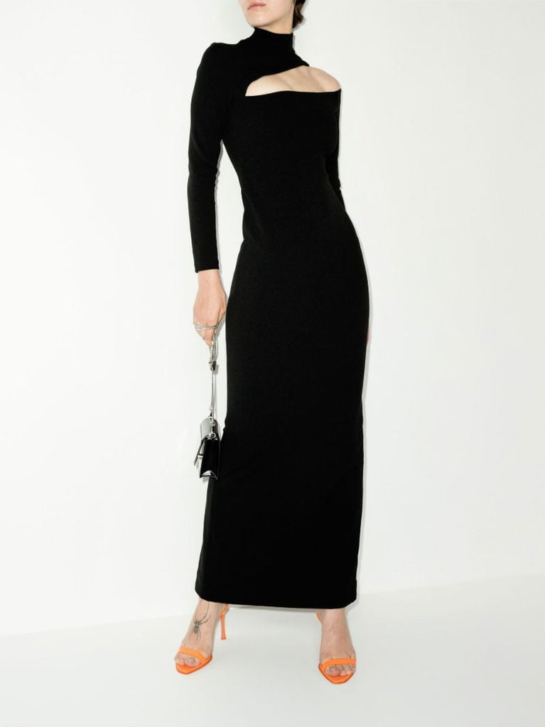 Black the Ares Cutout Maxi Dress