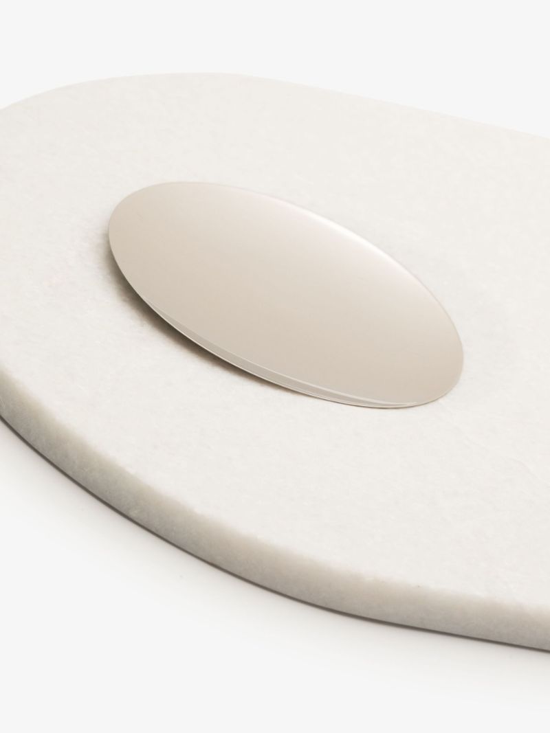 Grey Curved Marble Chopping Board