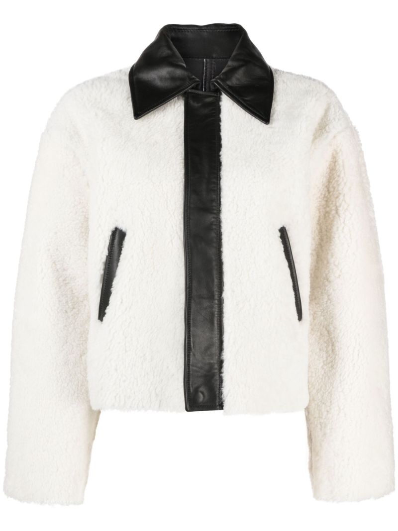 Off-white Shearling Oversize Jacket