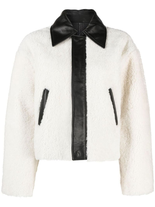 Off-white Shearling Oversize Jacket