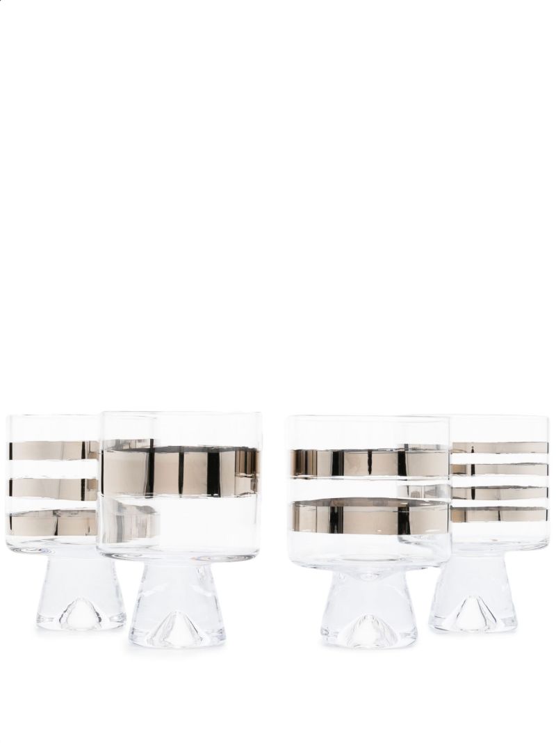 Grey Tank Low Ball Glass Set