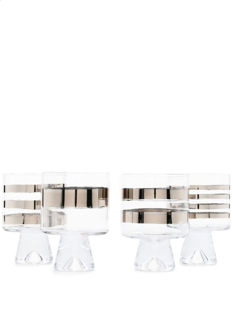 Grey Tank Low Ball Glass Set