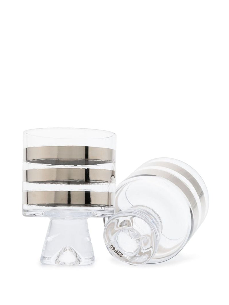 Silver-tone Tank Water Drinkware Set
