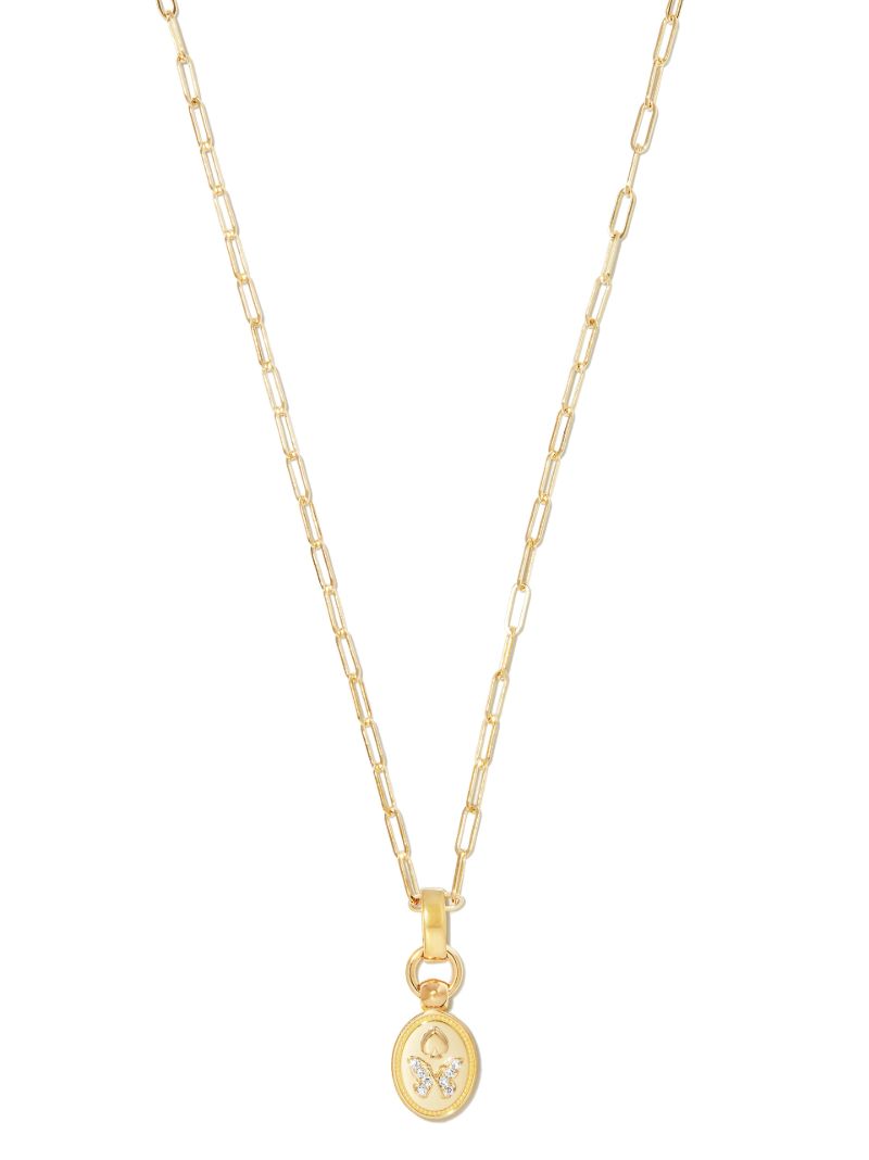 18k Yellow Gold Reverie Diamond Pendant Necklace