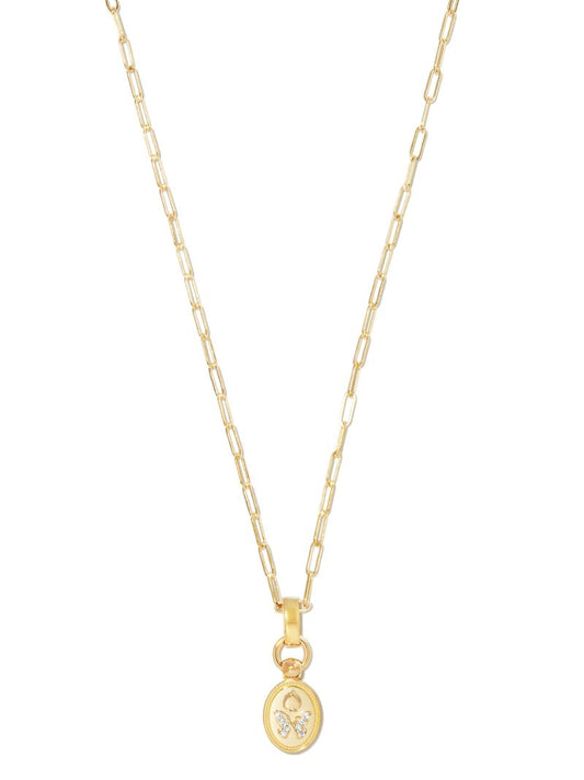 18k Yellow Gold Reverie Diamond Pendant Necklace