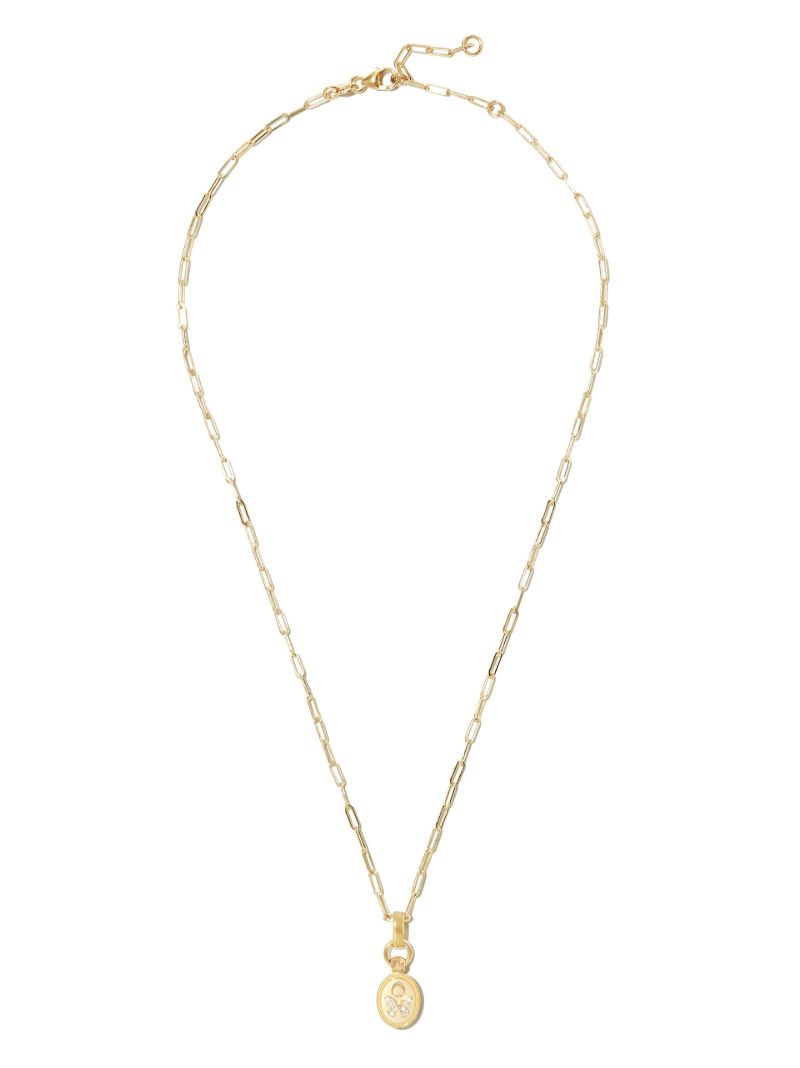 18k Yellow Gold Reverie Diamond Pendant Necklace