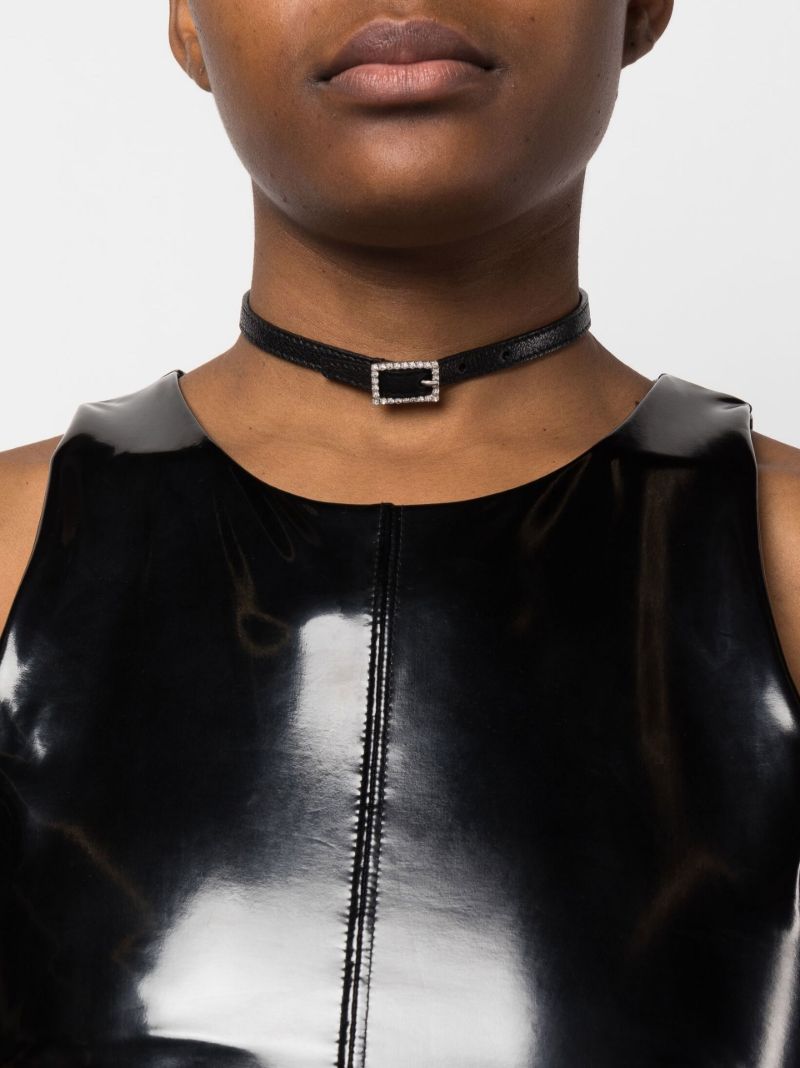 Silver-tone Crystal Necklace