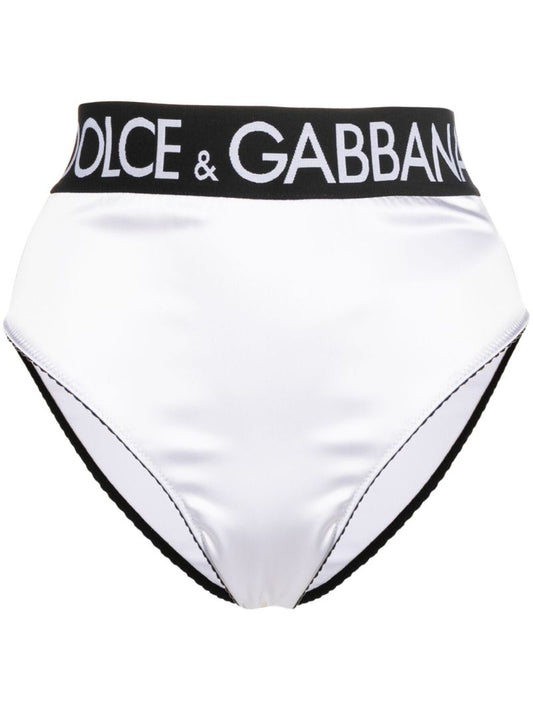 White Logo Briefs