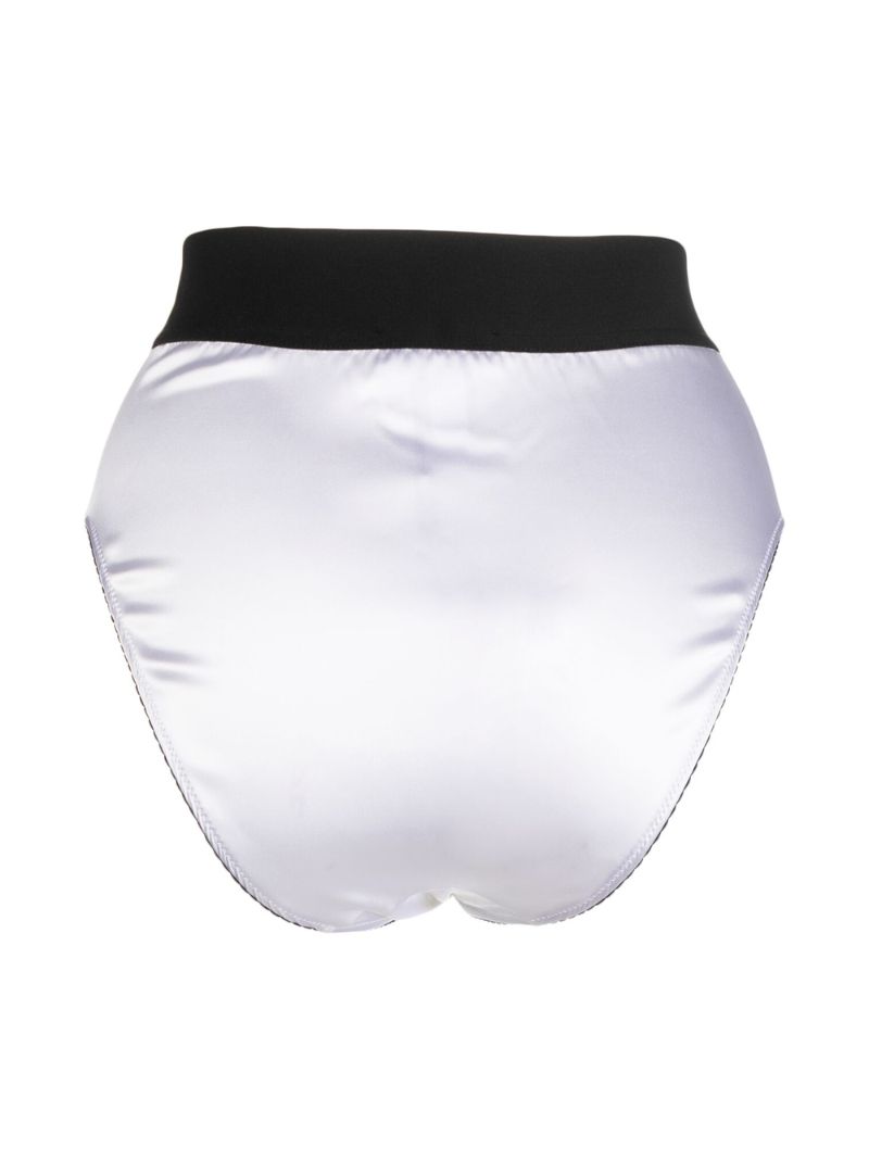 White Logo Briefs