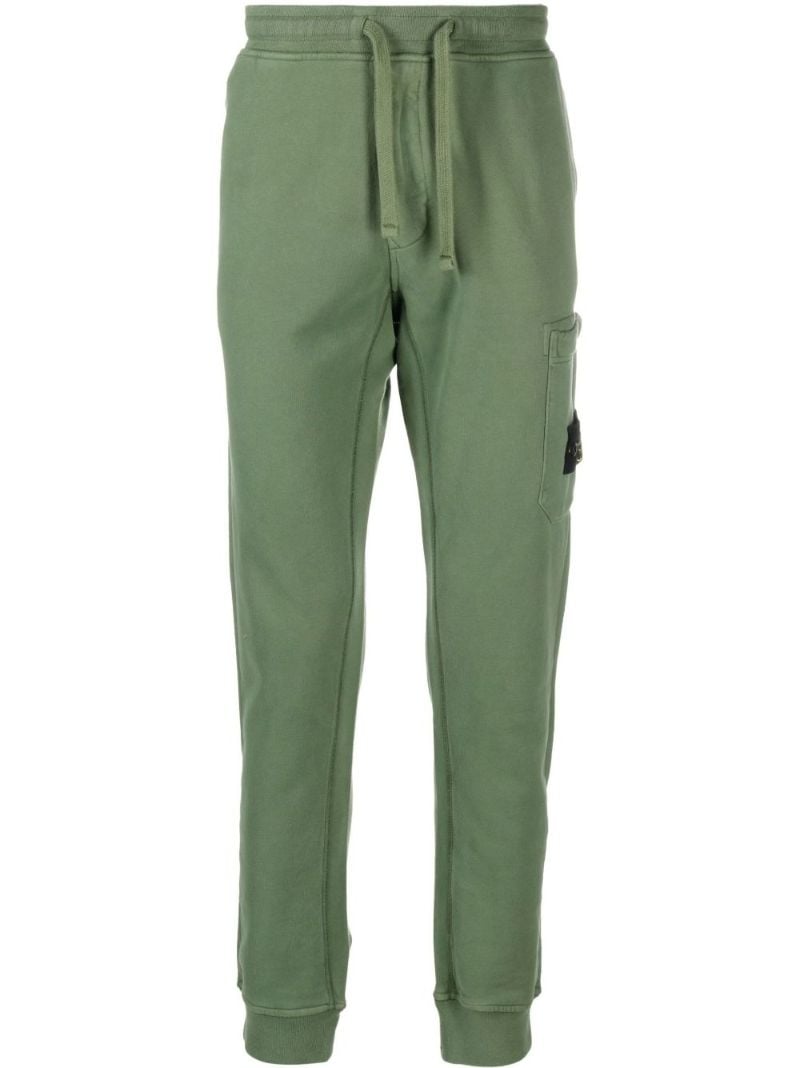 Green Cotton Track Pants