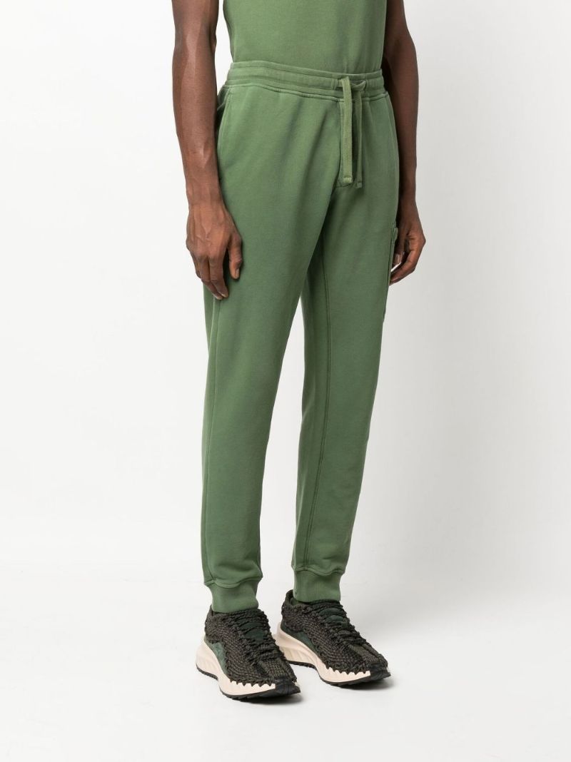 Green Cotton Track Pants