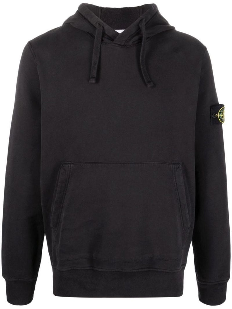 Black Cotton Hoodie