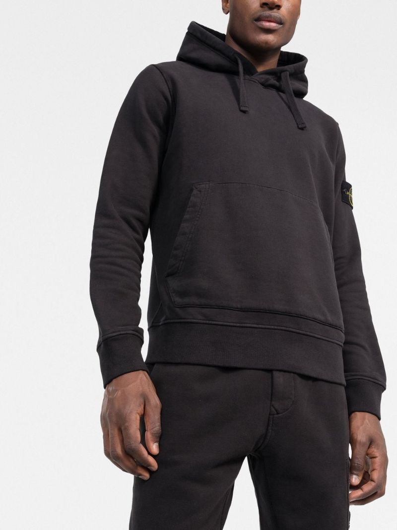 Black Cotton Hoodie