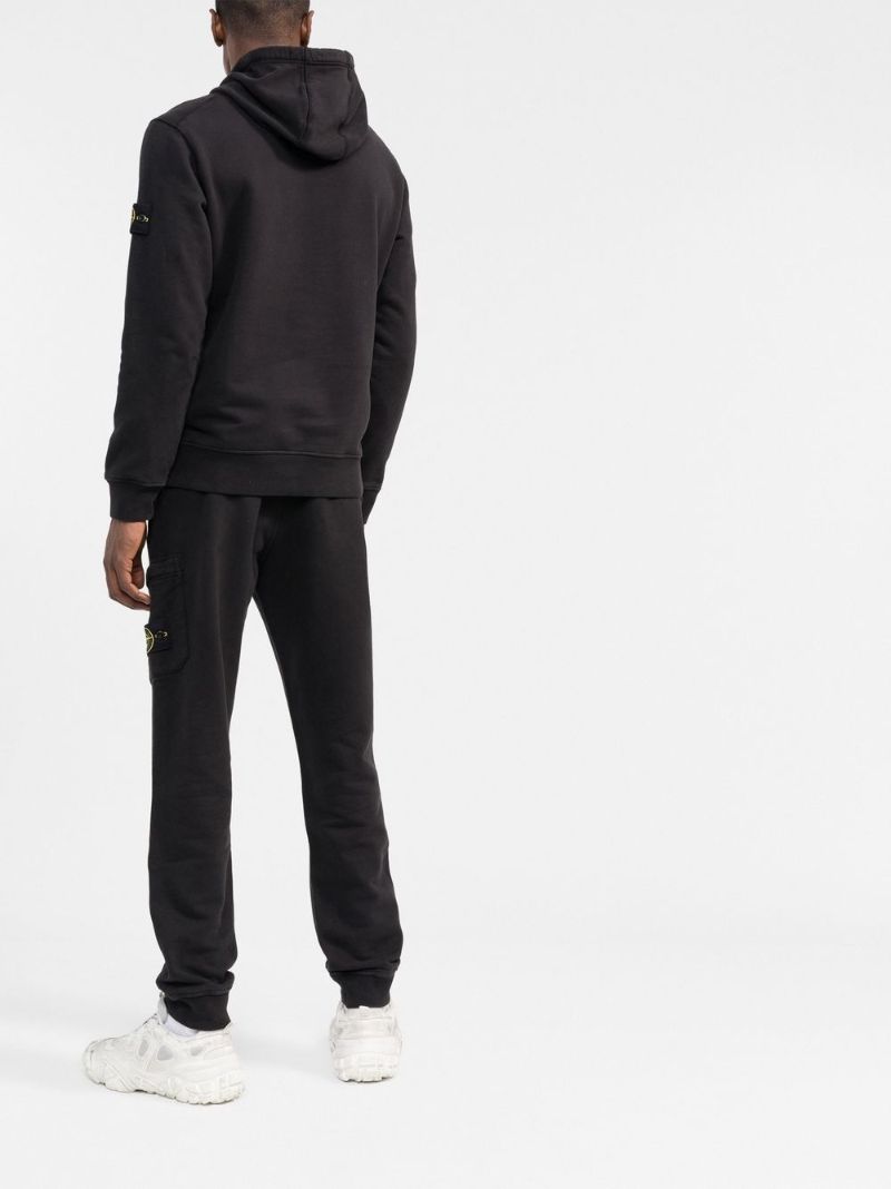 Black Cotton Hoodie