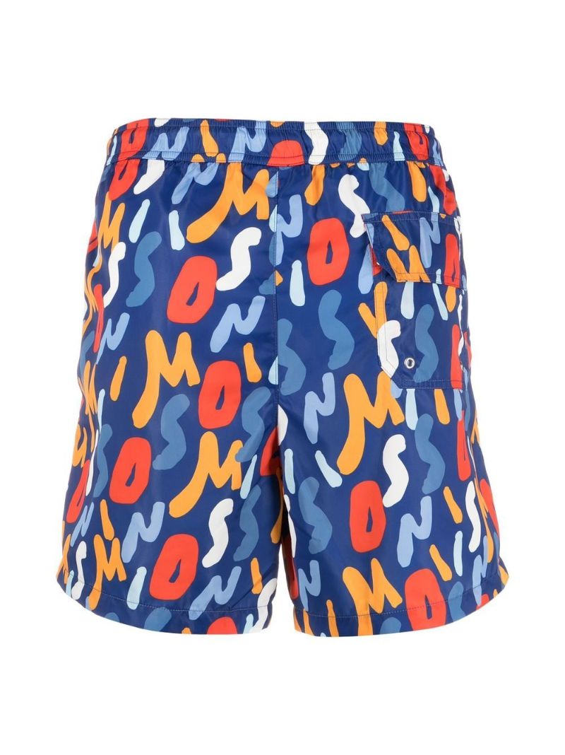Blue Logo-print Swim Shorts
