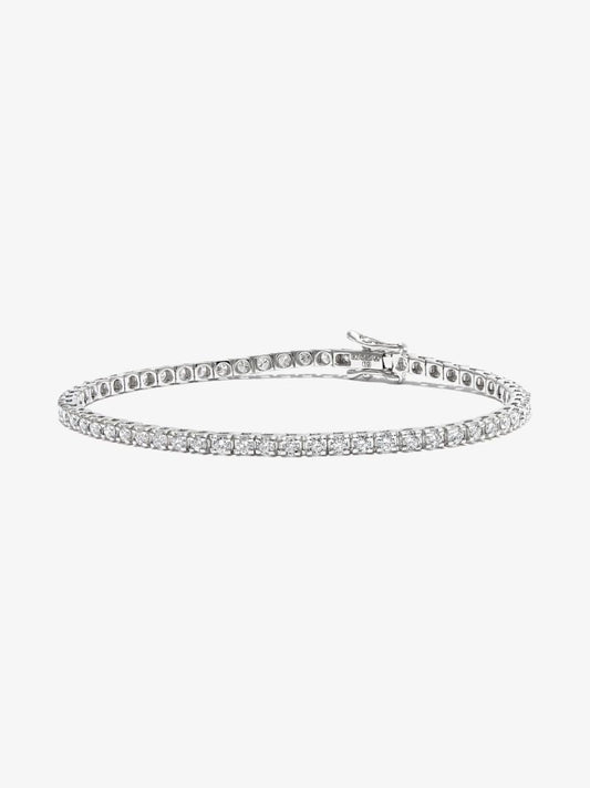 14k White Gold Spectra Diamond Tennis Bracelet