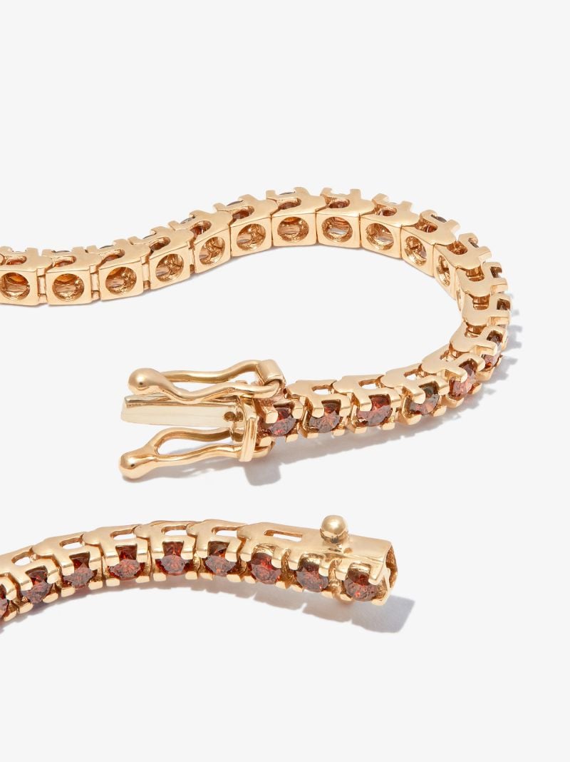 14k Yellow Gold Spectra Diamond Tennis Bracelet