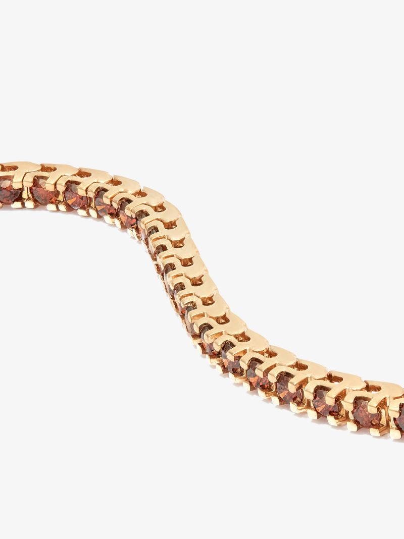 14k Yellow Gold Spectra Diamond Tennis Bracelet