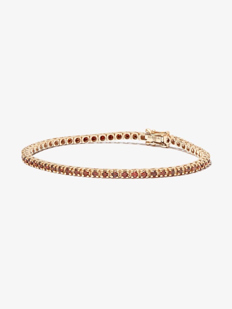 14k Yellow Gold Spectra Diamond Tennis Bracelet