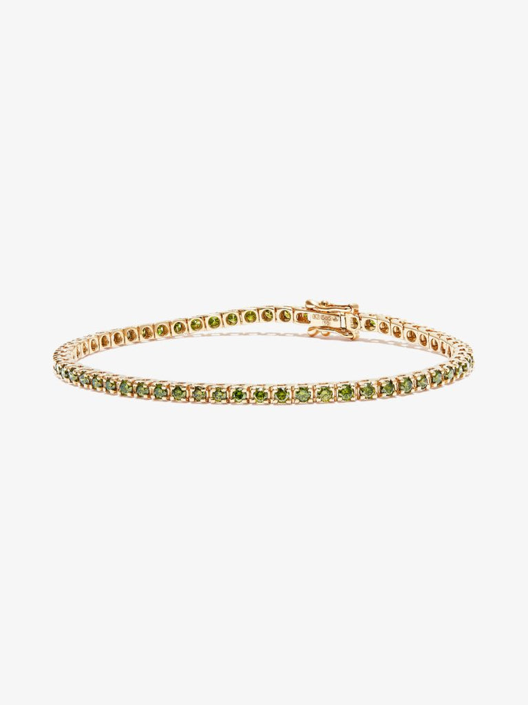14k Yellow Gold Spectra Diamond Tennis Bracelet