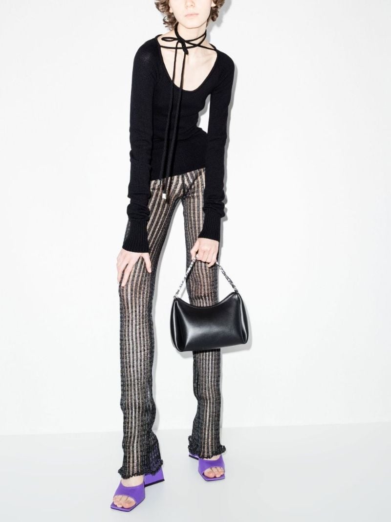 Heather Tie Strap Knit Top