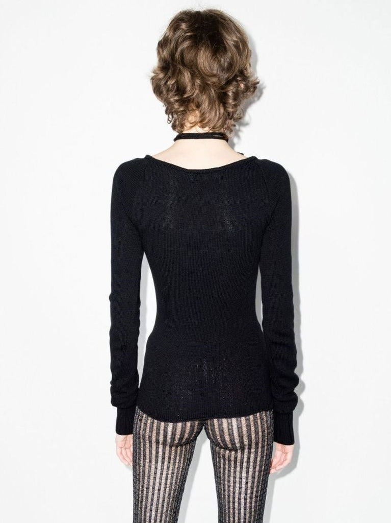 Heather Tie Strap Knit Top