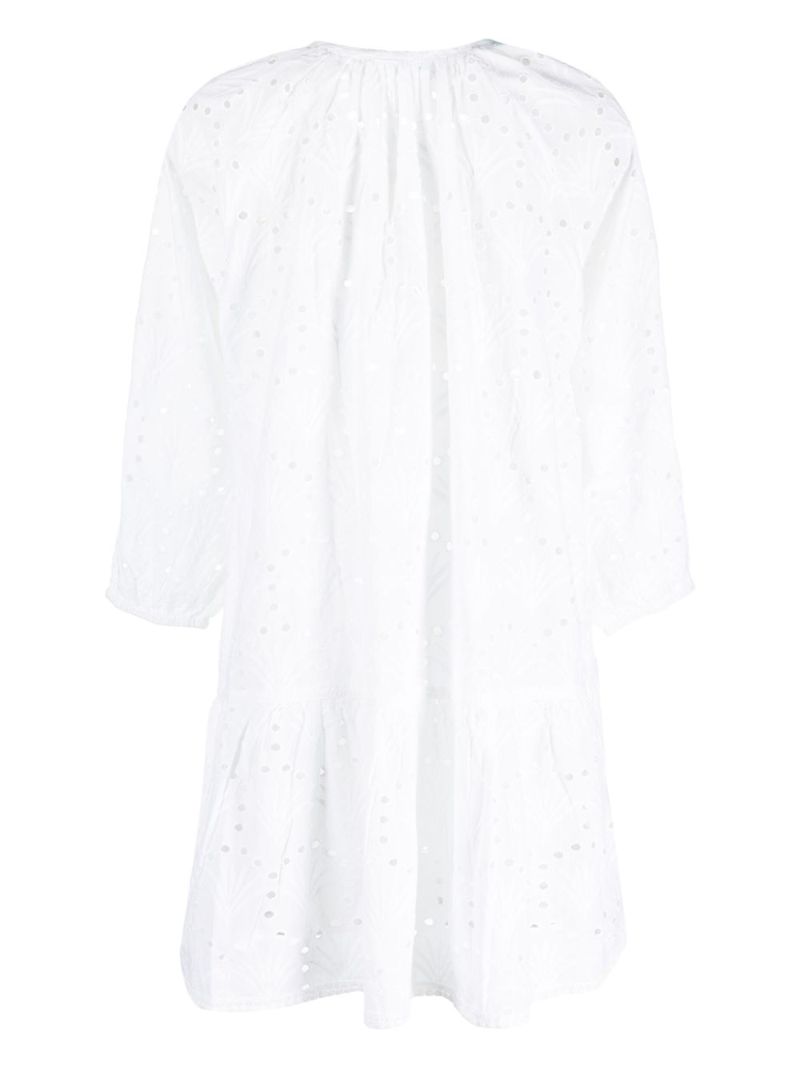 White Ashley Broderie Anglaise Beach Dress