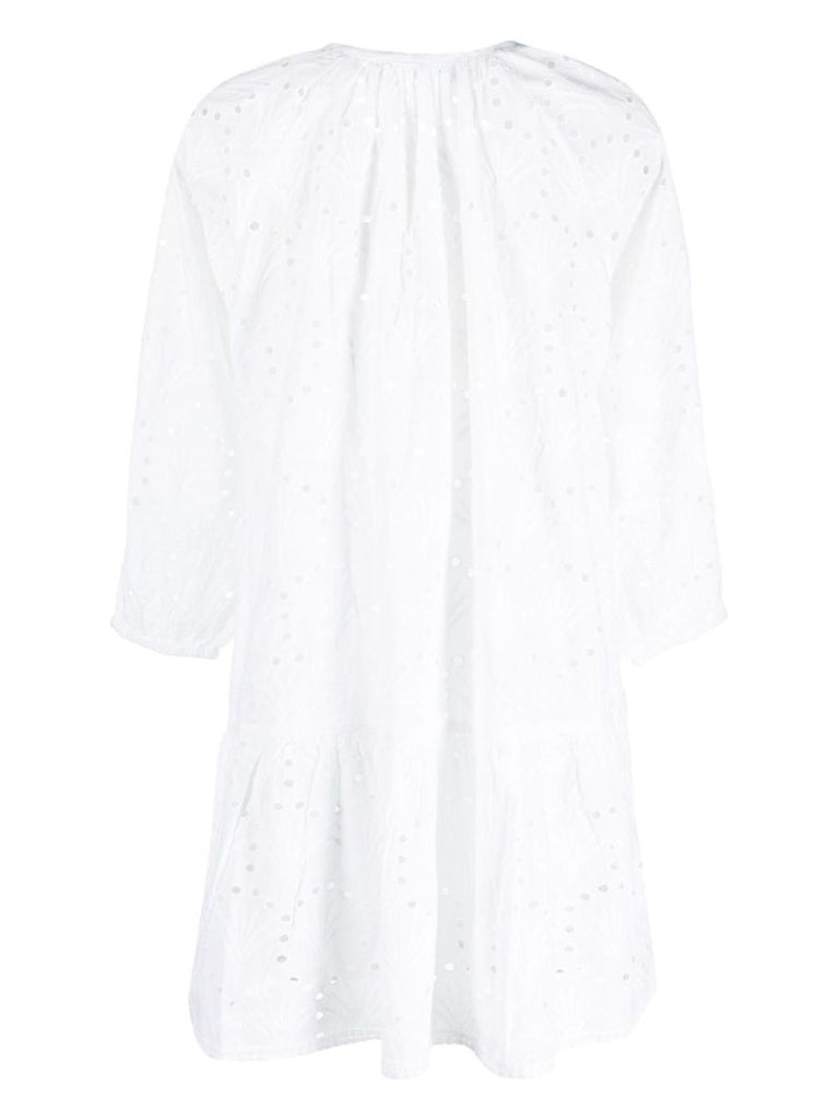 White Ashley Broderie Anglaise Beach Dress