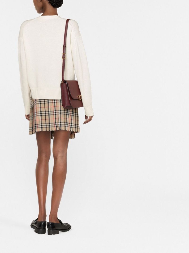 White Logo Cardigan