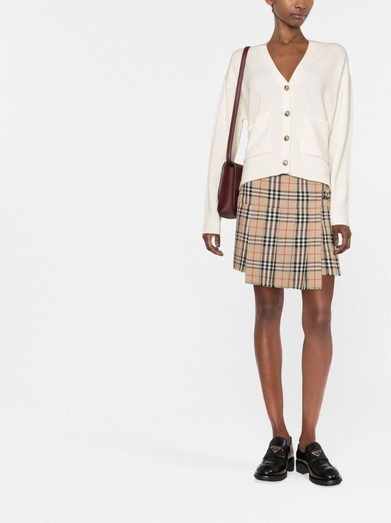 White Logo Cardigan