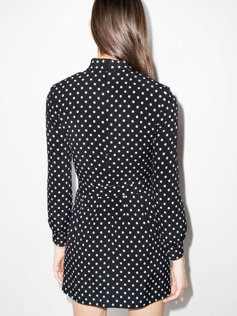 Black Polka Dot Mini Dress