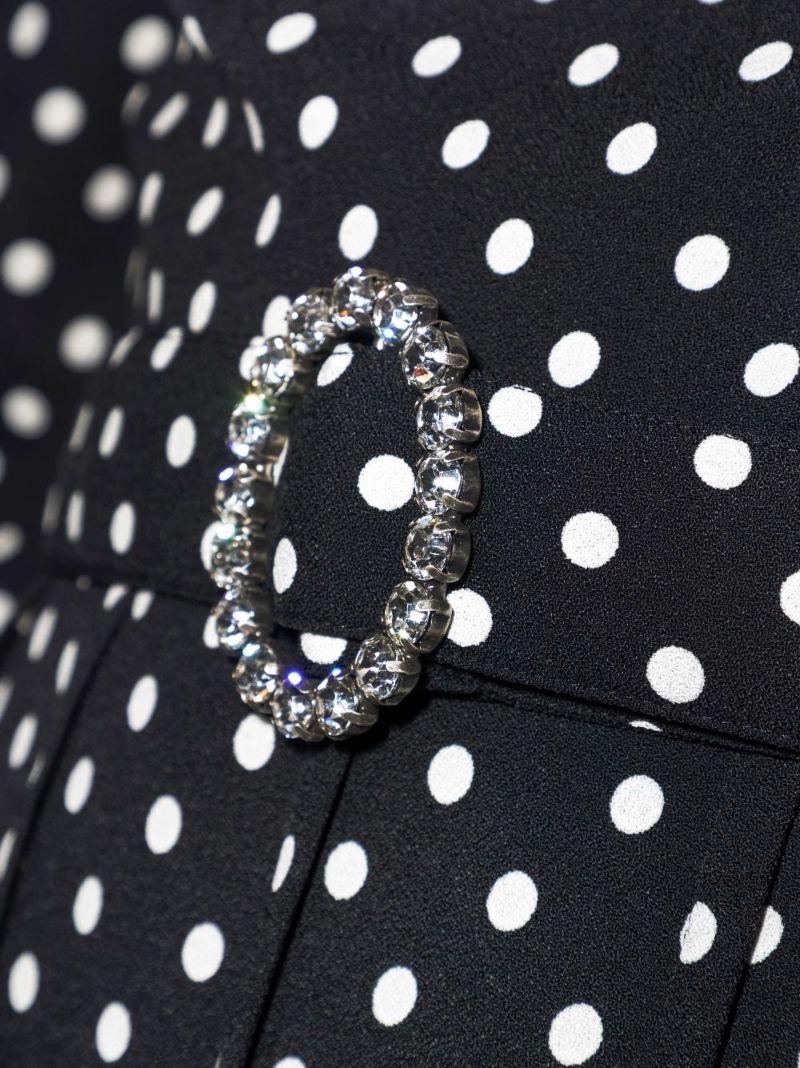 Black Polka Dot Mini Dress
