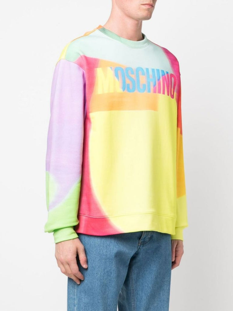 Yellow Logo Colourblock Sweatshirt