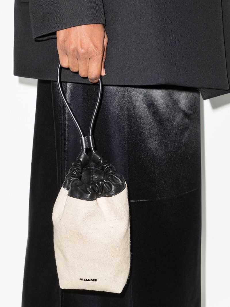 Neutral Dumpling Pouch Clutch Bag