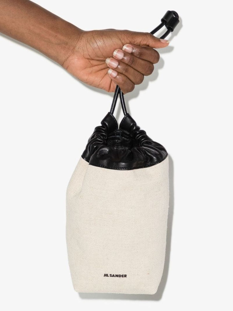 Neutral Dumpling Pouch Clutch Bag