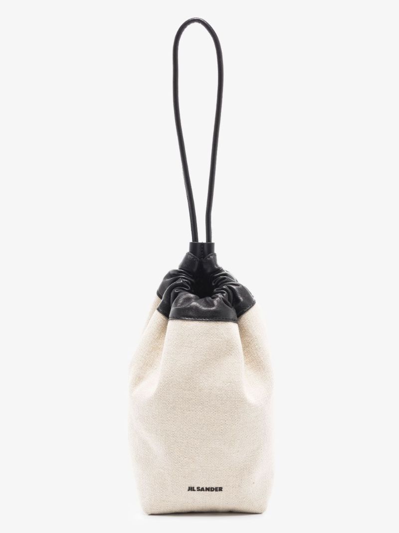 Neutral Dumpling Pouch Clutch Bag