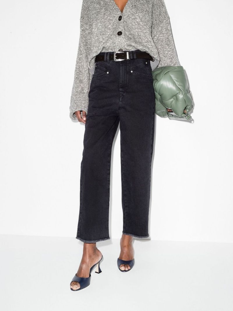 Black Dilali Straight Leg Jeans