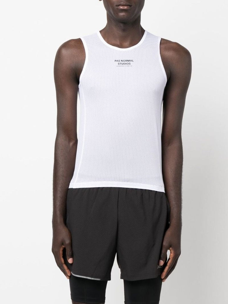 White Base Layer Cycling Top