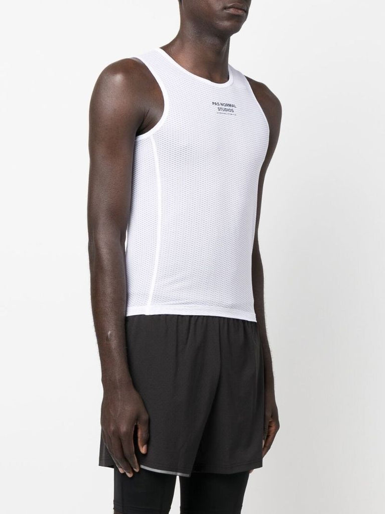 White Base Layer Cycling Top