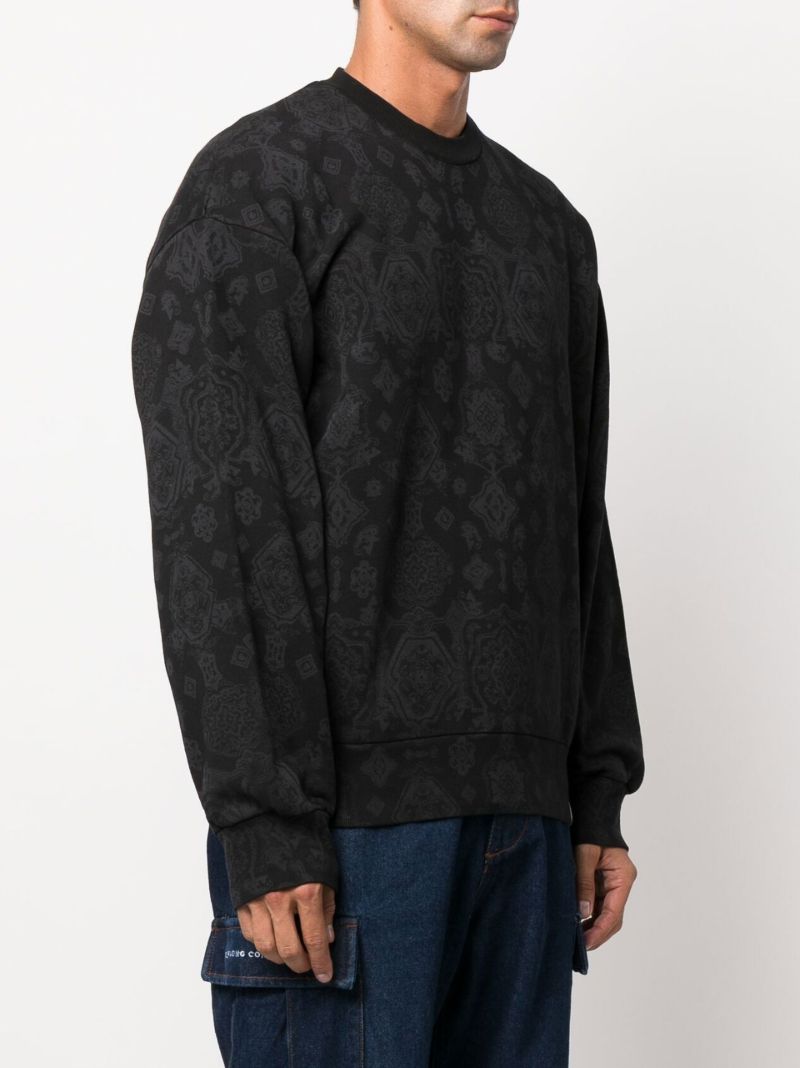 Black Verse Cotton Sweatshirt