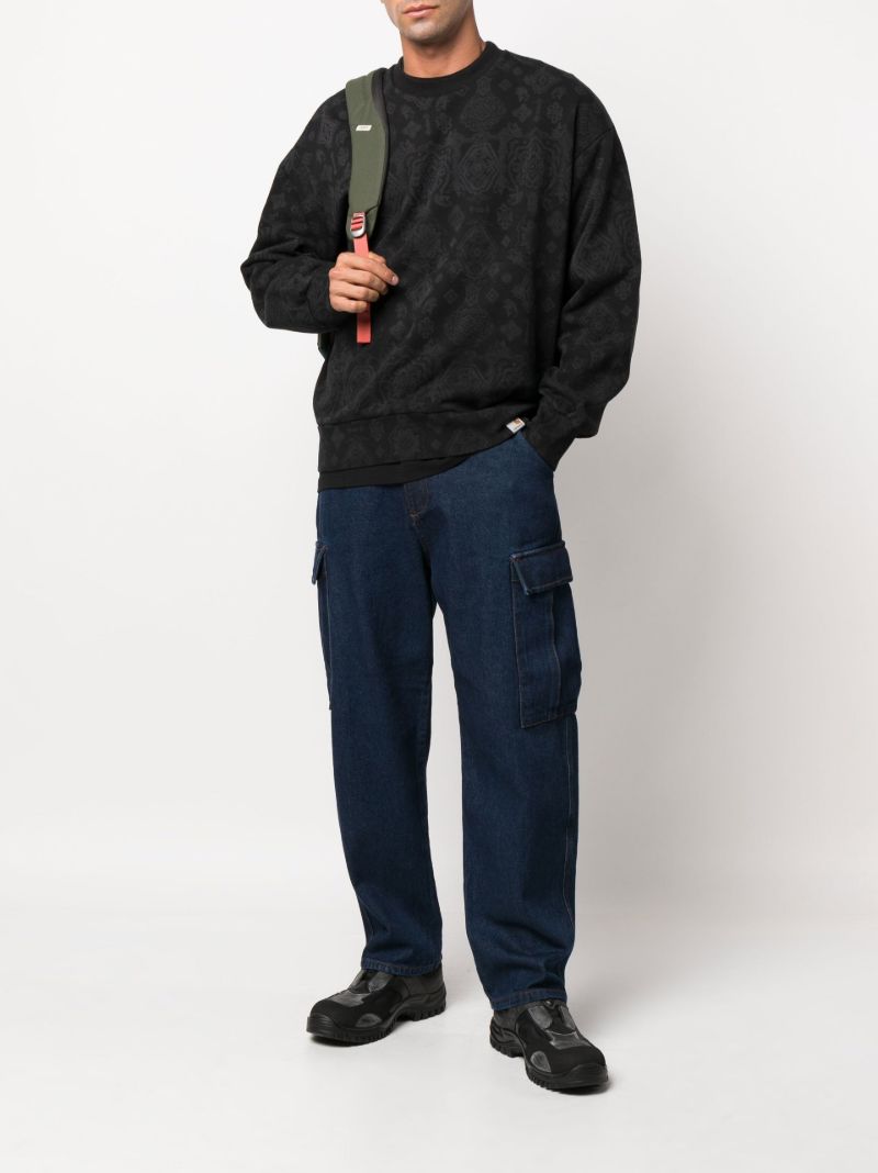 Black Verse Cotton Sweatshirt