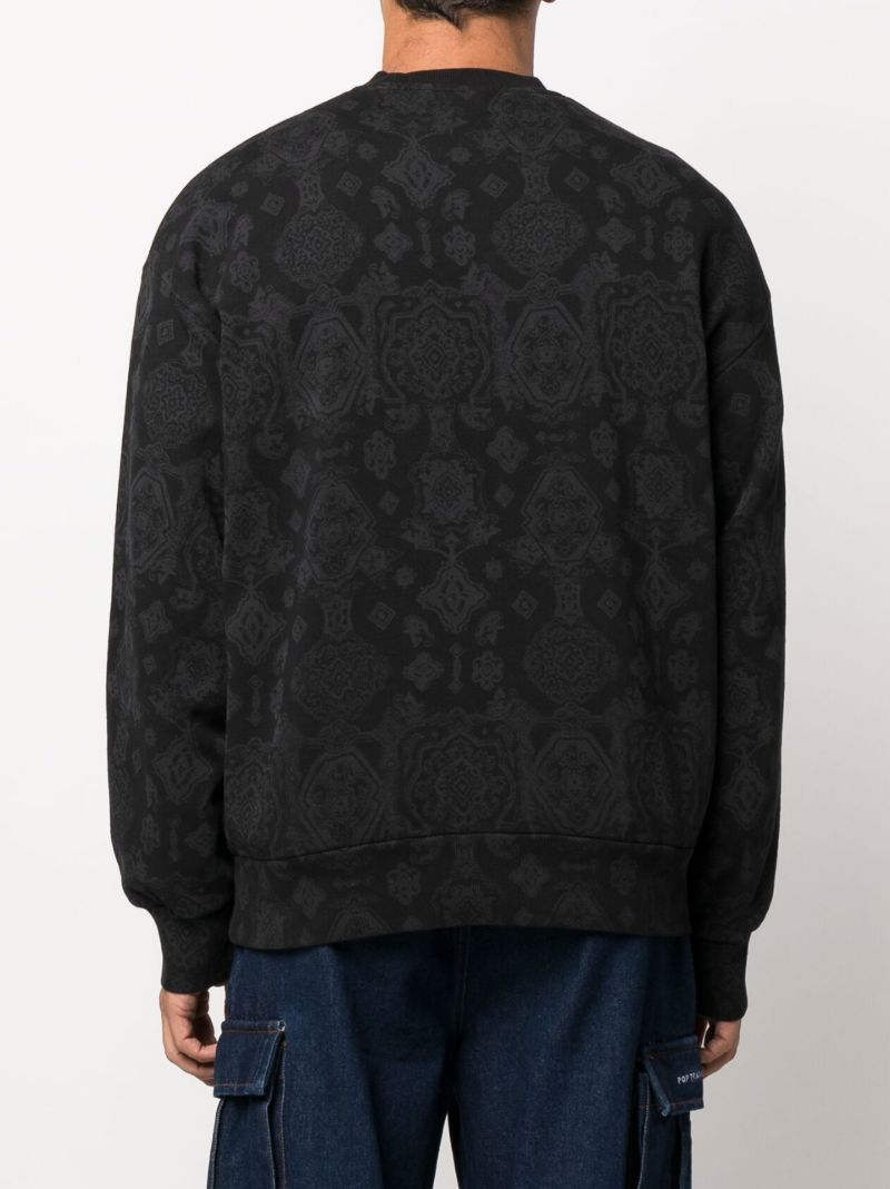 Black Verse Cotton Sweatshirt