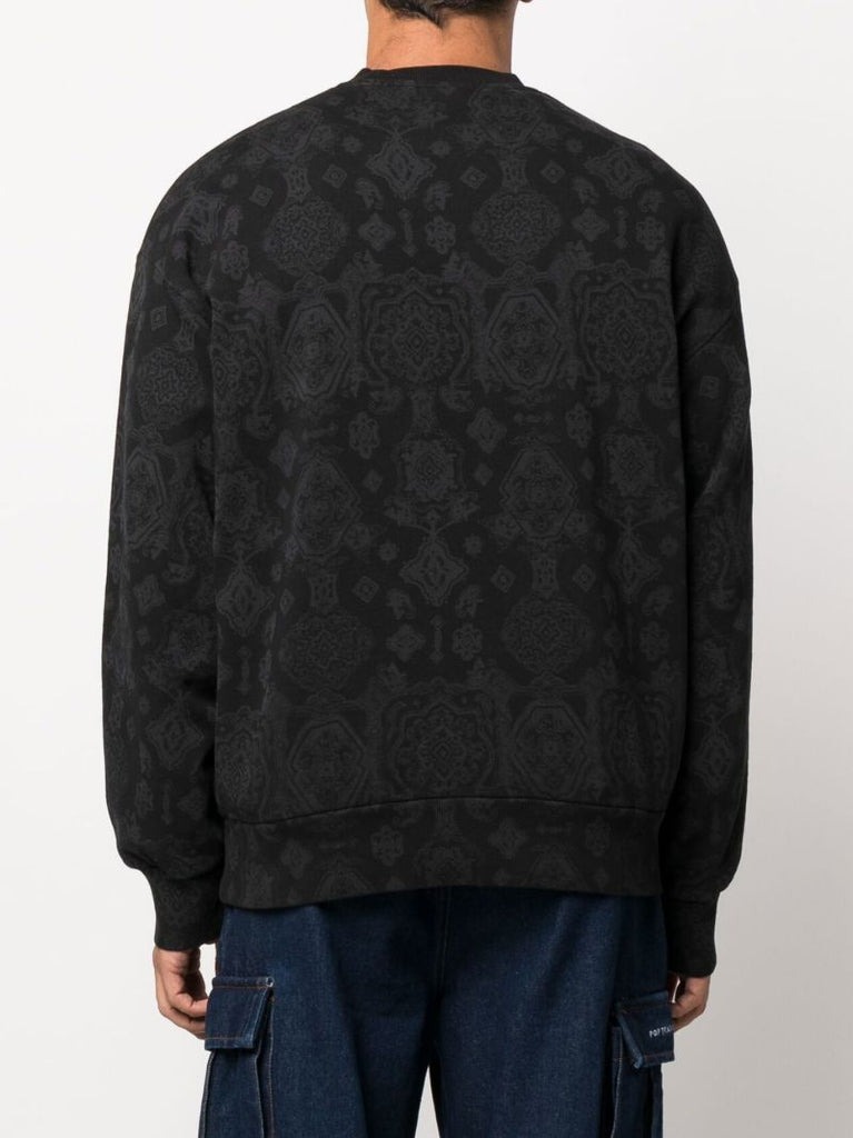 Black Verse Cotton Sweatshirt