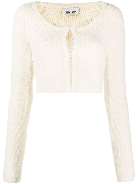 Neutral Phoenix Knitted Cropped Top