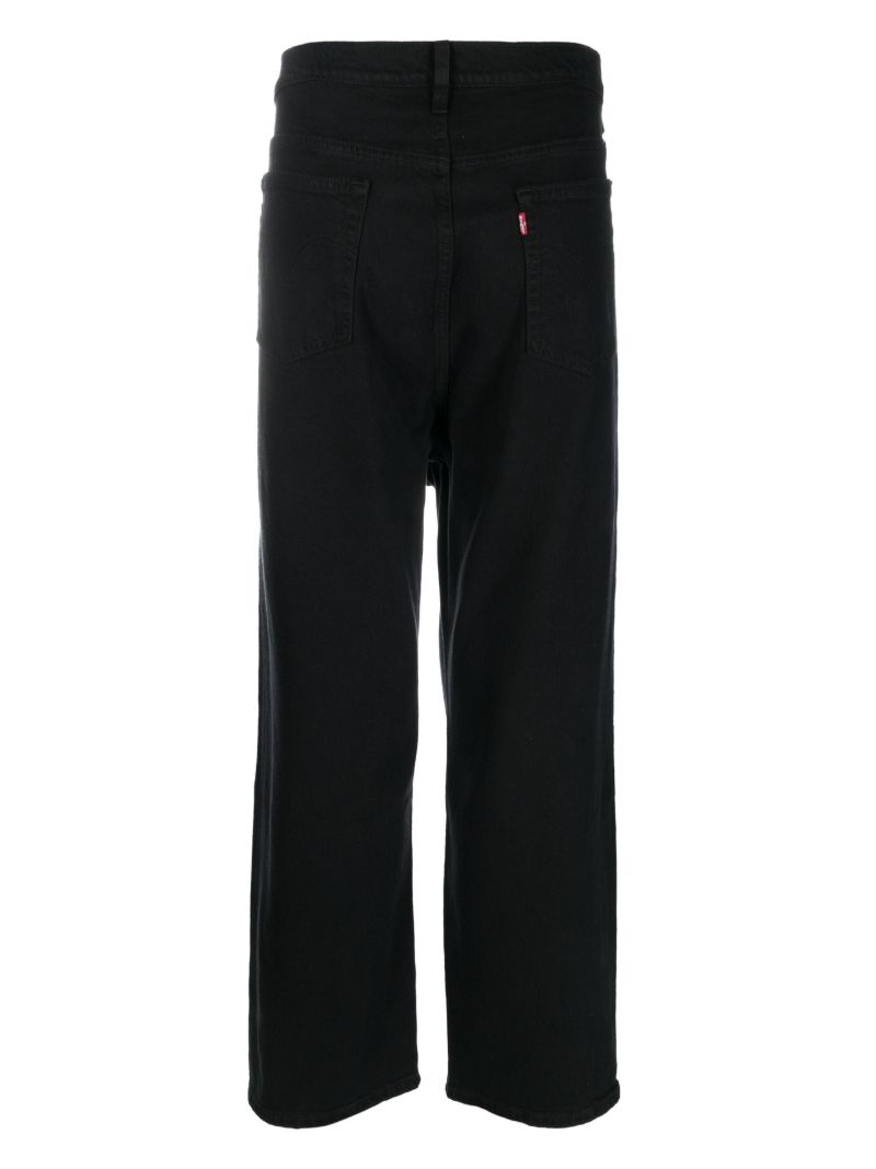Black 501 Straight-leg Jeans